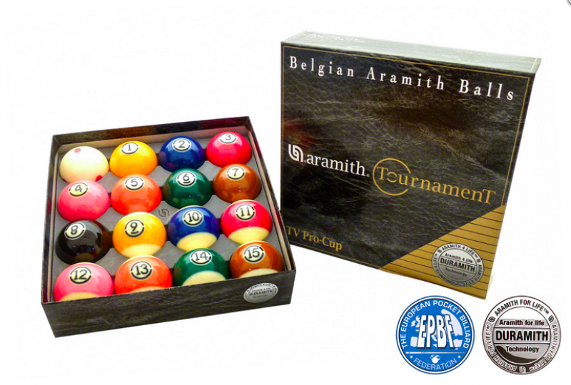  Ball Set Pool Aramith Tournament Pro Cup, 57,2 mm