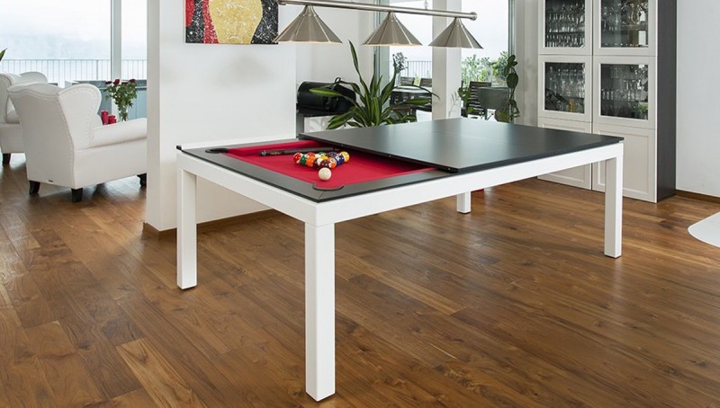 Pool Fusion Convertible Table Aluminium