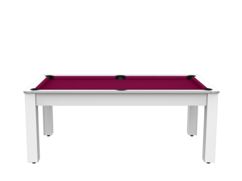 Pool table convertible 7ft Arizona White Lacquered