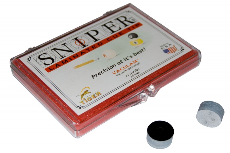 Sniper 14mm Laminated Cue Tip