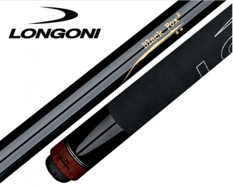 Longoni Black Fox II Black Alcantara Carom Cue