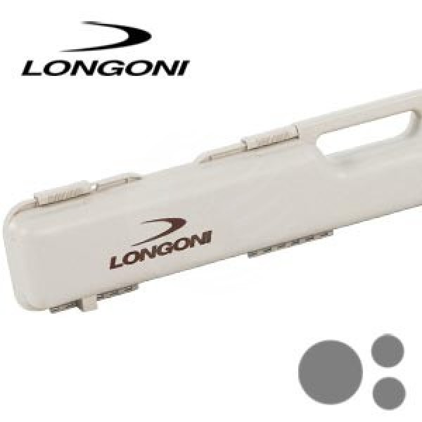 Longoni White Shuttle 1x2 Pool Cue Case