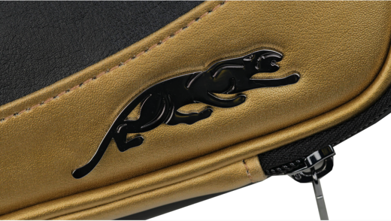 Taquera Predator Roadline 2x4 negra y dorado rígida