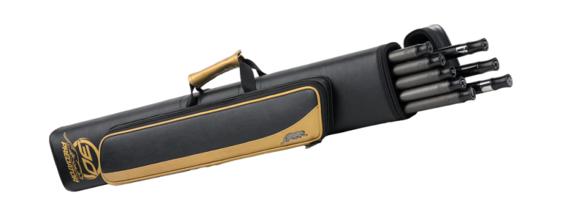 Taquera Predator Roadline 3x5 negra y dorado rígida