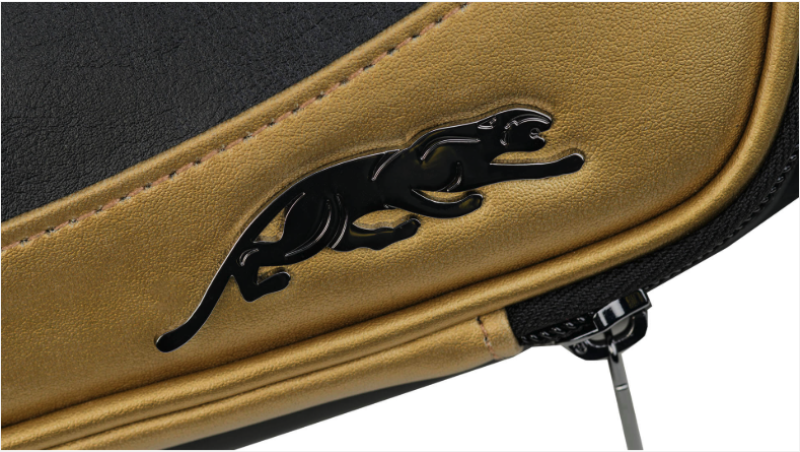 Taquera Predator Roadline 3x5 negra y dorado rígida