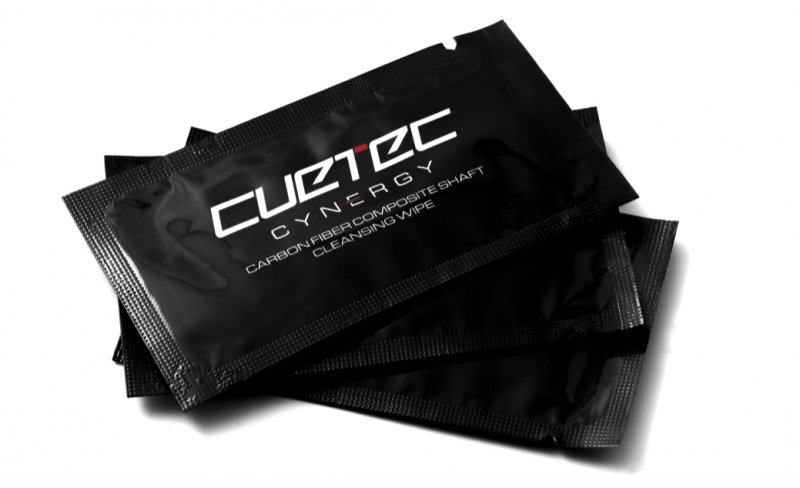Cuetec cleansing wipes for Cynergy Carbon shafts