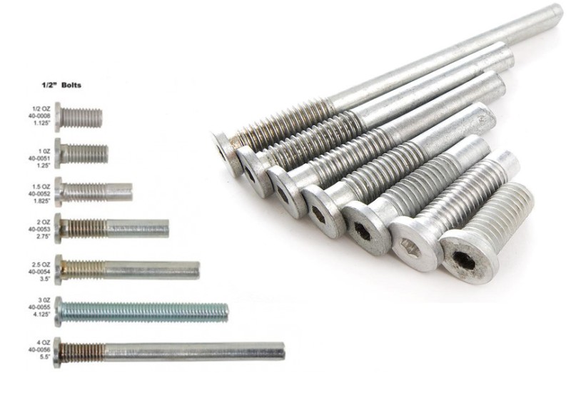 McDermott 1/2 weight bolts